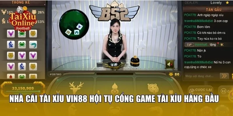 Nhà cái tài xỉu Vin88 hội tụ những cổng game tài xỉu hàng đầu